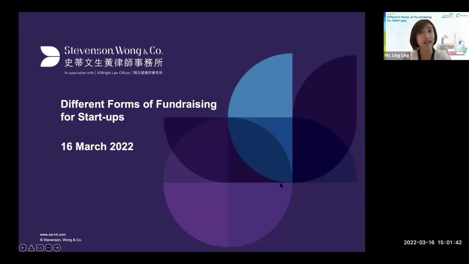 Stevenson, Wong's Consultant Ling Ling Invited to Speak at CyberPort Legal  101 Webinar | A dynamic, forward-looking law firm